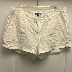 GAP White Cargo Shorts Cotton Relaxed Fit